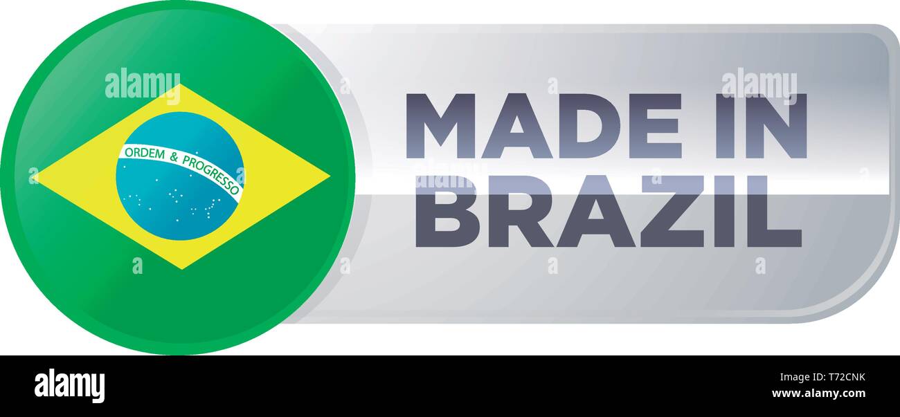MADE IN BRAZIL Stock Vector