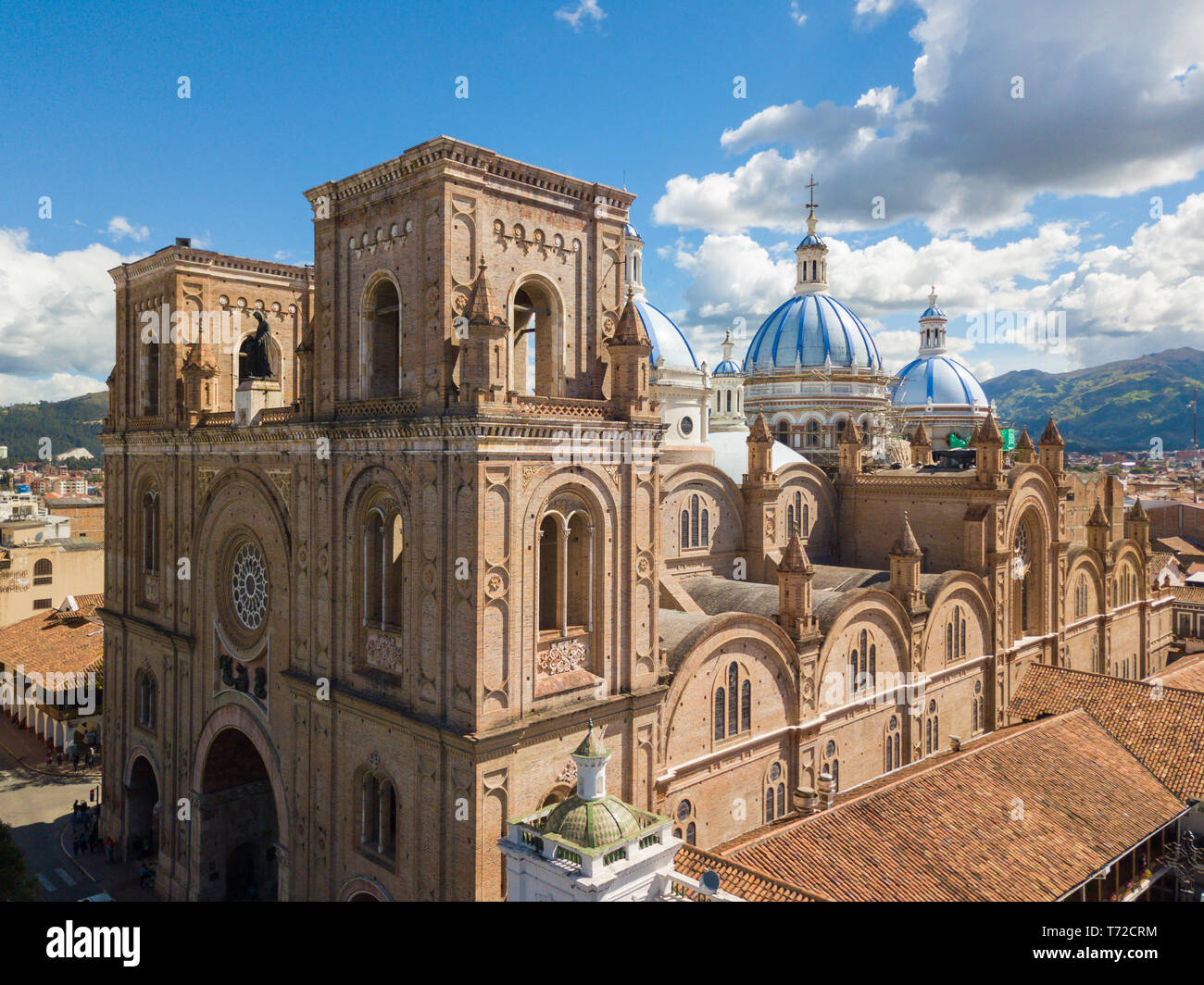 sunny day on the immaculate conception Cuenca Ecuador Stock Photo