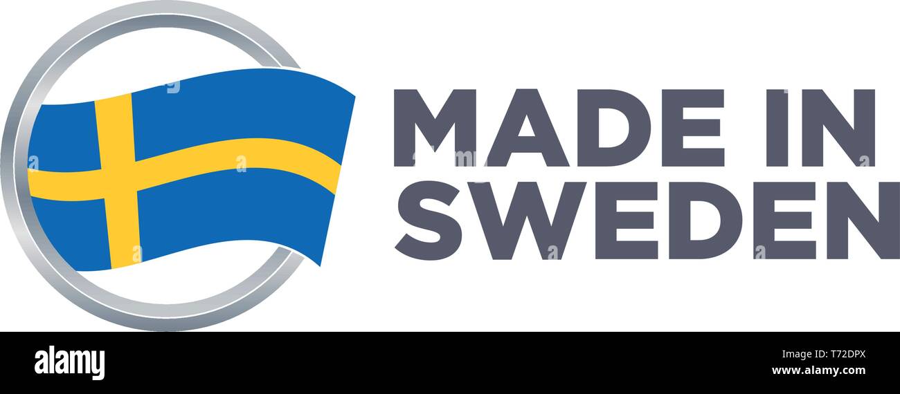 MADE IN SWEDEN Stock Vector