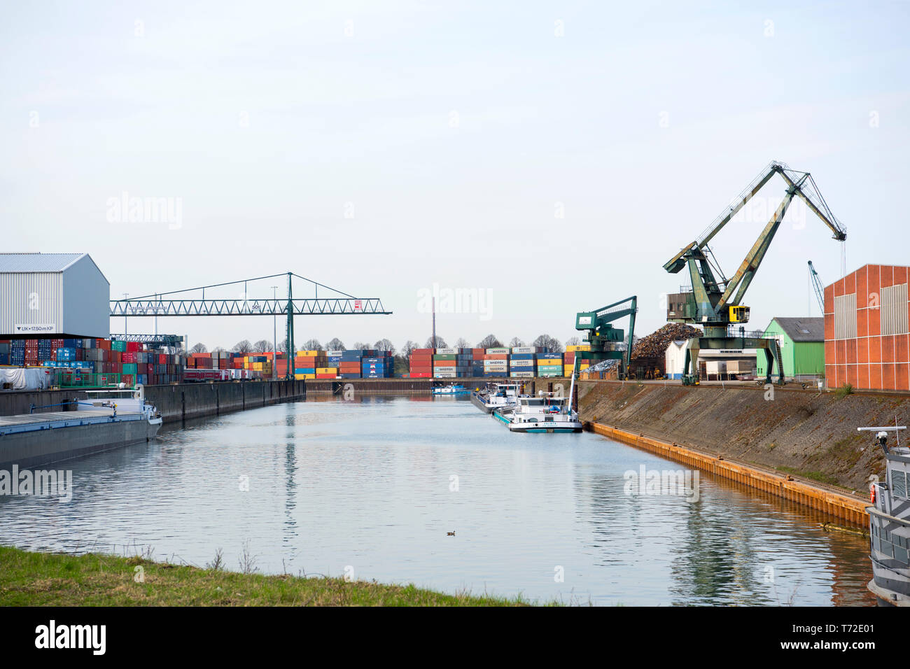 Deutschland, Köln, Niehl, Hafen Niehl I betrieben von HGK Stock Photo