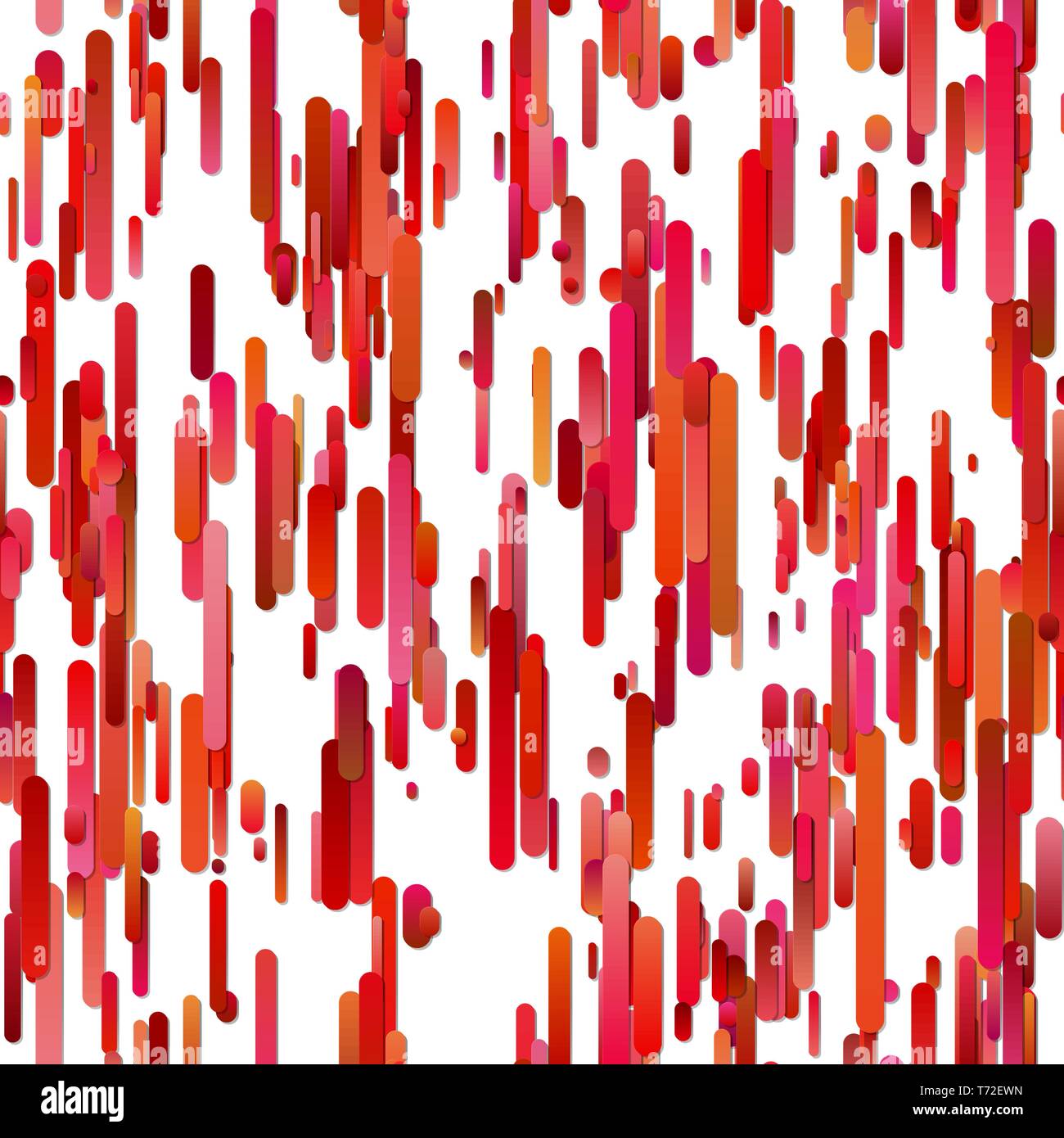 Red abstract repeating vertical gradient rounded stripe background pattern Stock Vector