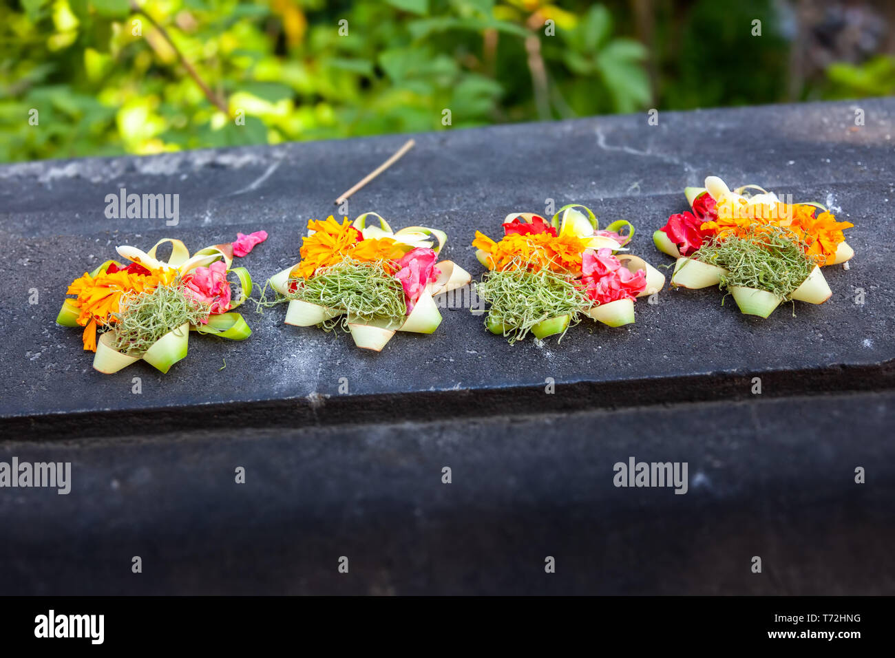 Votive offering with flowers, cookies and ribbons Stock Photo Alamy