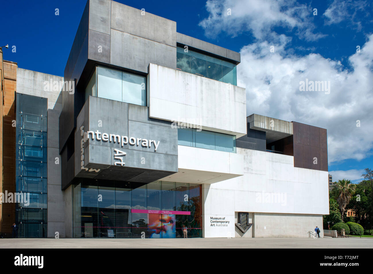 Facade and Outside of Museum of Contemporary Art Sydney Australia Stock