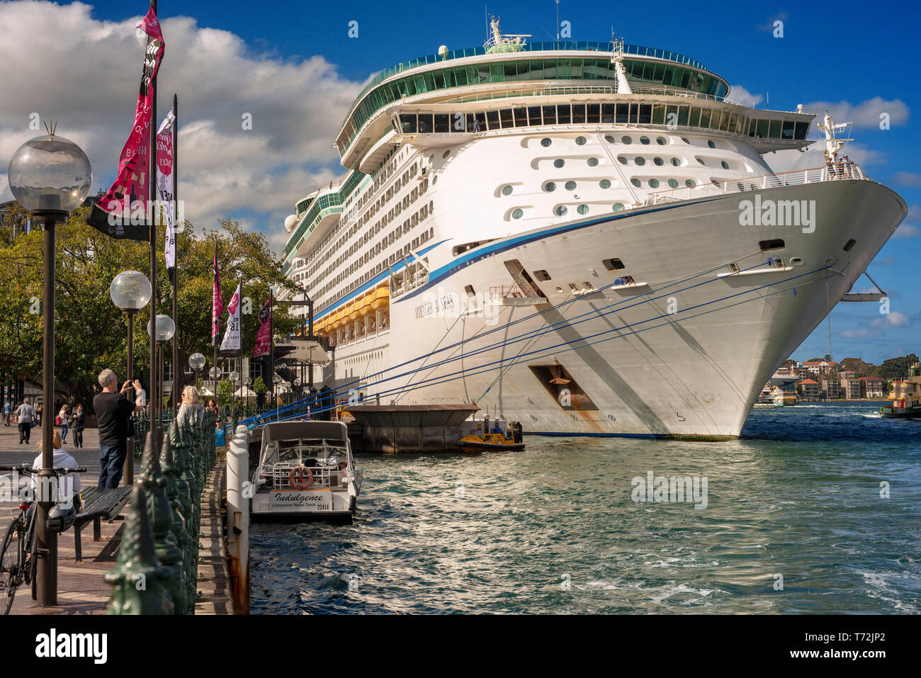 Voyager of the seas Cruise ship at the International Terminal in Sydney, Australia Stock Photo
