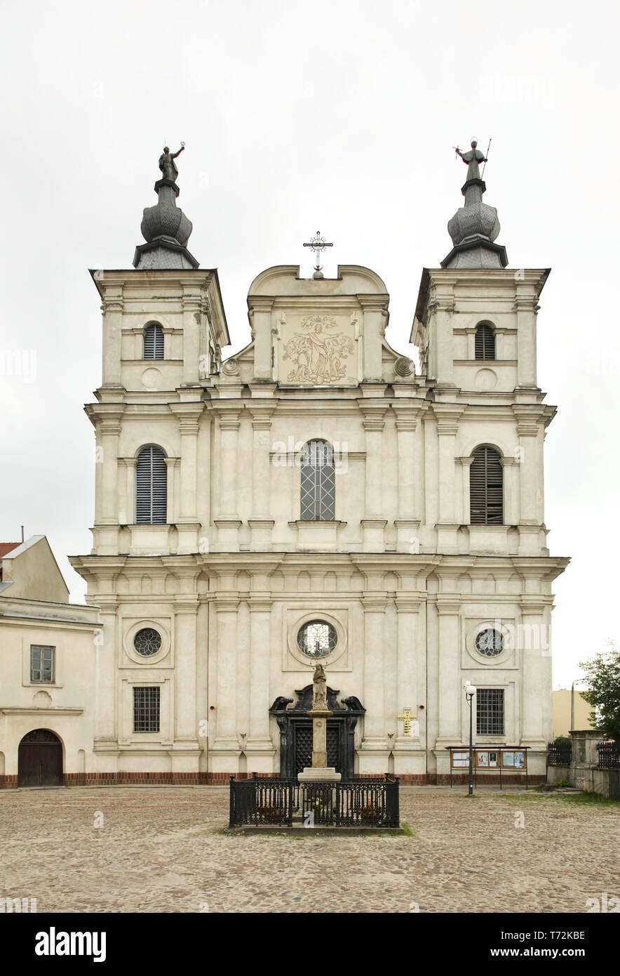 Saint Francis Xavier Church and Jesuit College in Krasnystaw. Poland Stock Photo