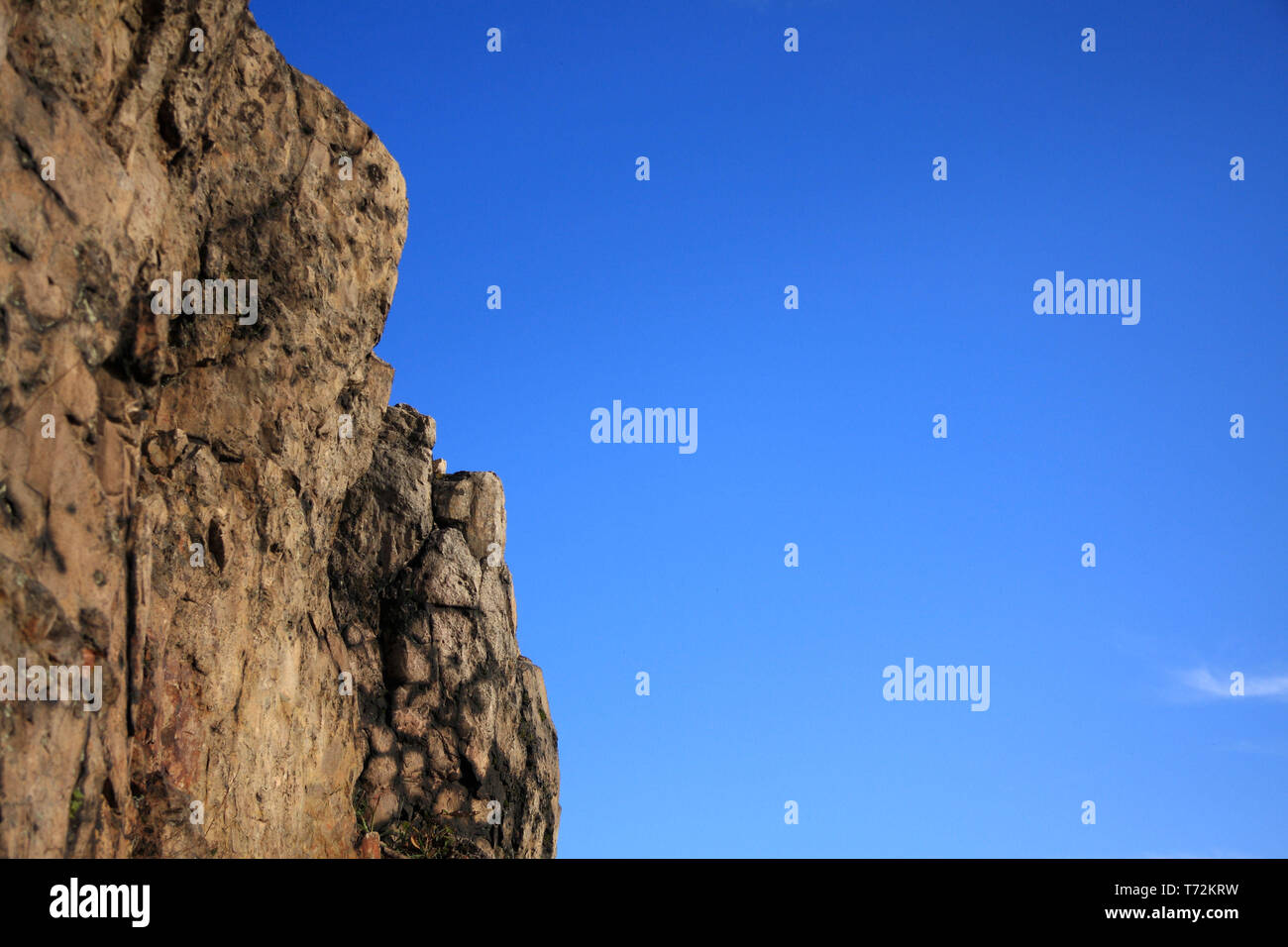 Steep wall of the litermont Stock Photo