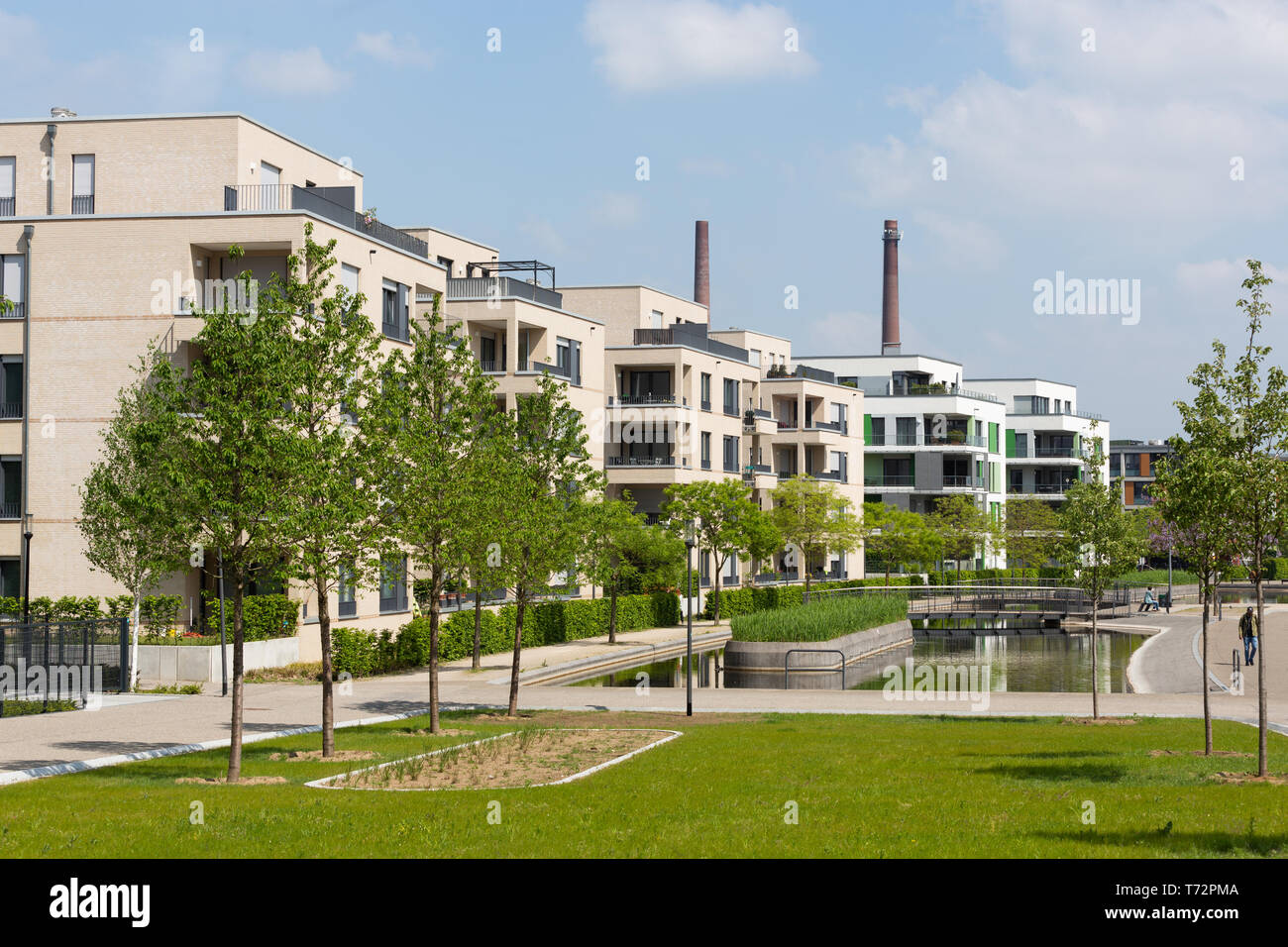 Residential real estate, Essen, Germany, Gruene Mitte Stock Photo Alamy