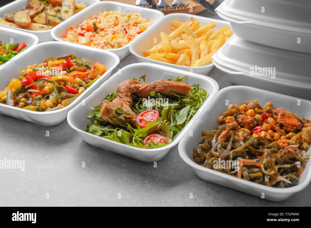Fast food containers plastic hi-res stock photography and images - Alamy