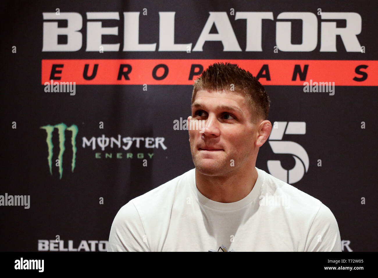 during the Bellator MMA Birmingham media day. Picture date: 2nd May 2019. Picture credit should read: James Wilson Stock Photo