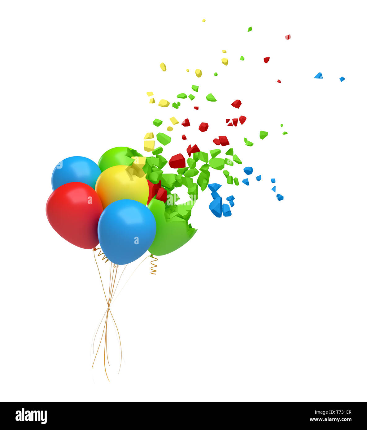 3d Rendering Of Bundle Of Colorful Balloons In The Air Starting To Break Into Pieces And Disappear Isolated On White Background Stock Photo Alamy 3d Rendering Of Bundle Of Colorful Balloons In The Air Starting To Break Into Pieces And Disappear Isolated On White Background Stock Photo Alamy