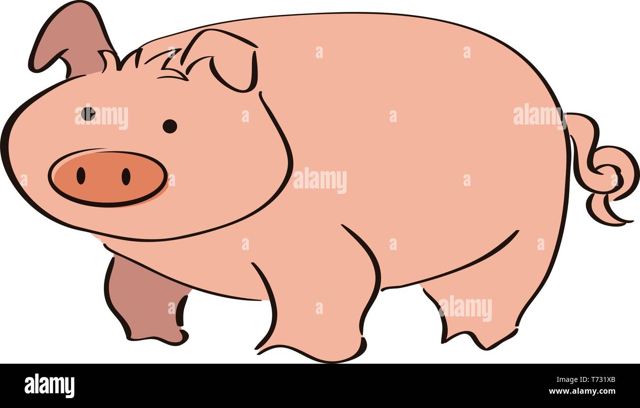 Happy pig smiling Stock Vector Images - Alamy