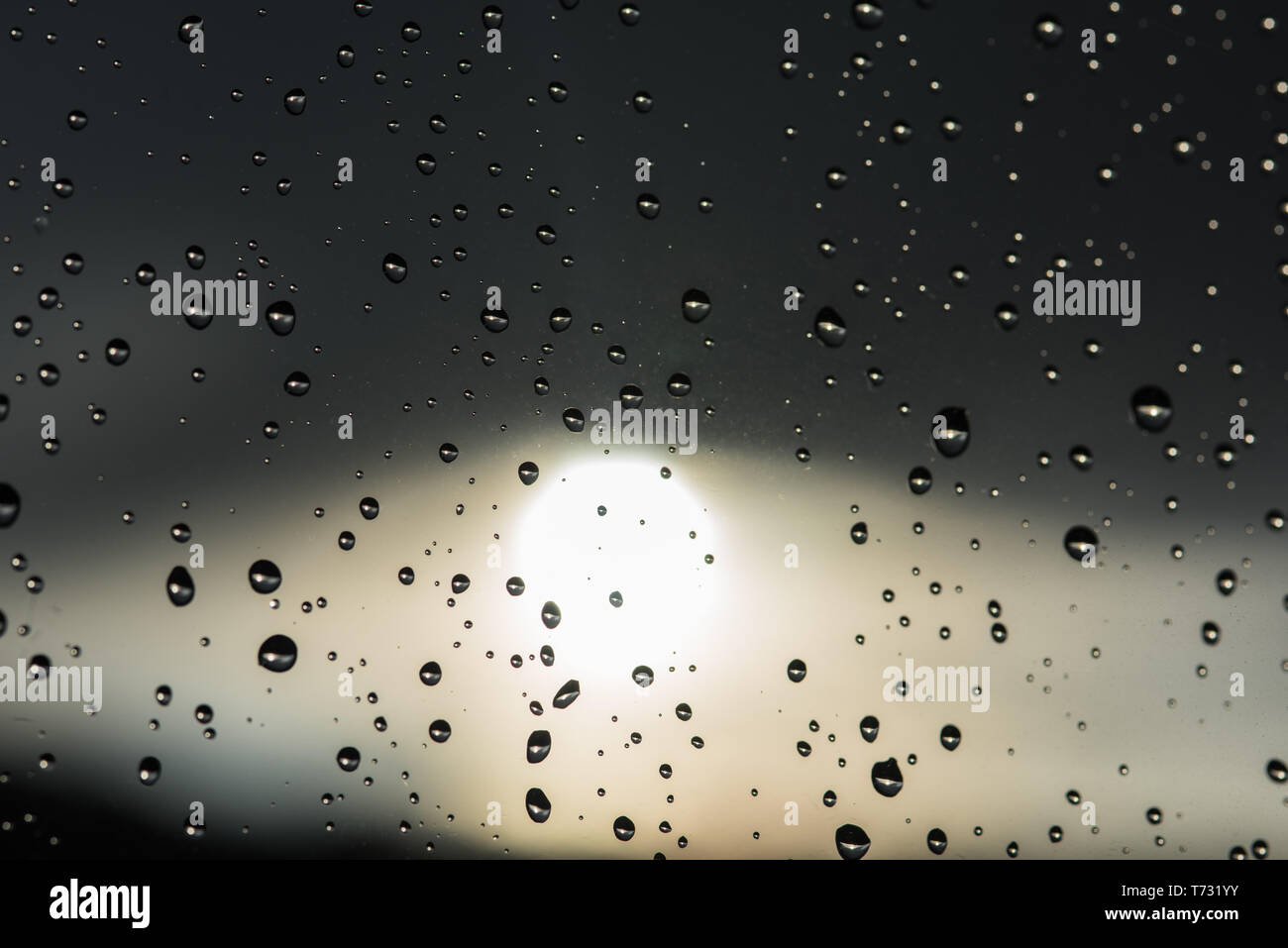 water drop on window Stock Photo