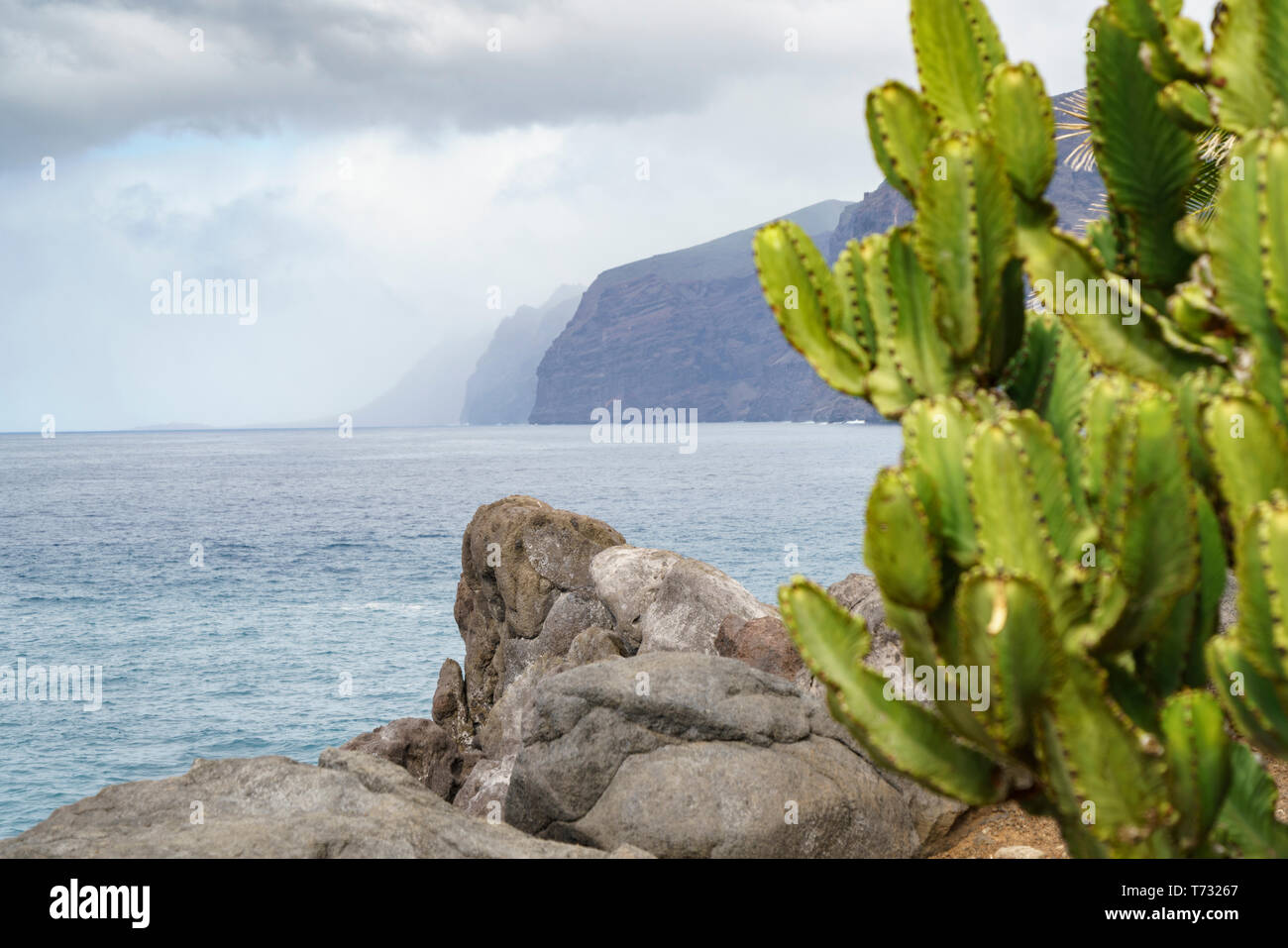 View from a Mirador near Los Gigantes, Tenerife, Spain Stock Photo