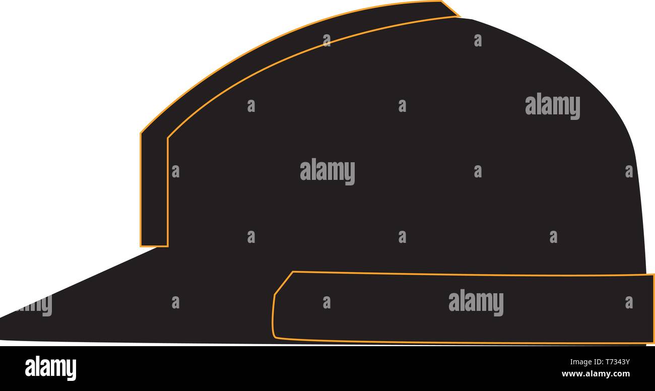 Construction helmet silhouette Stock Vector