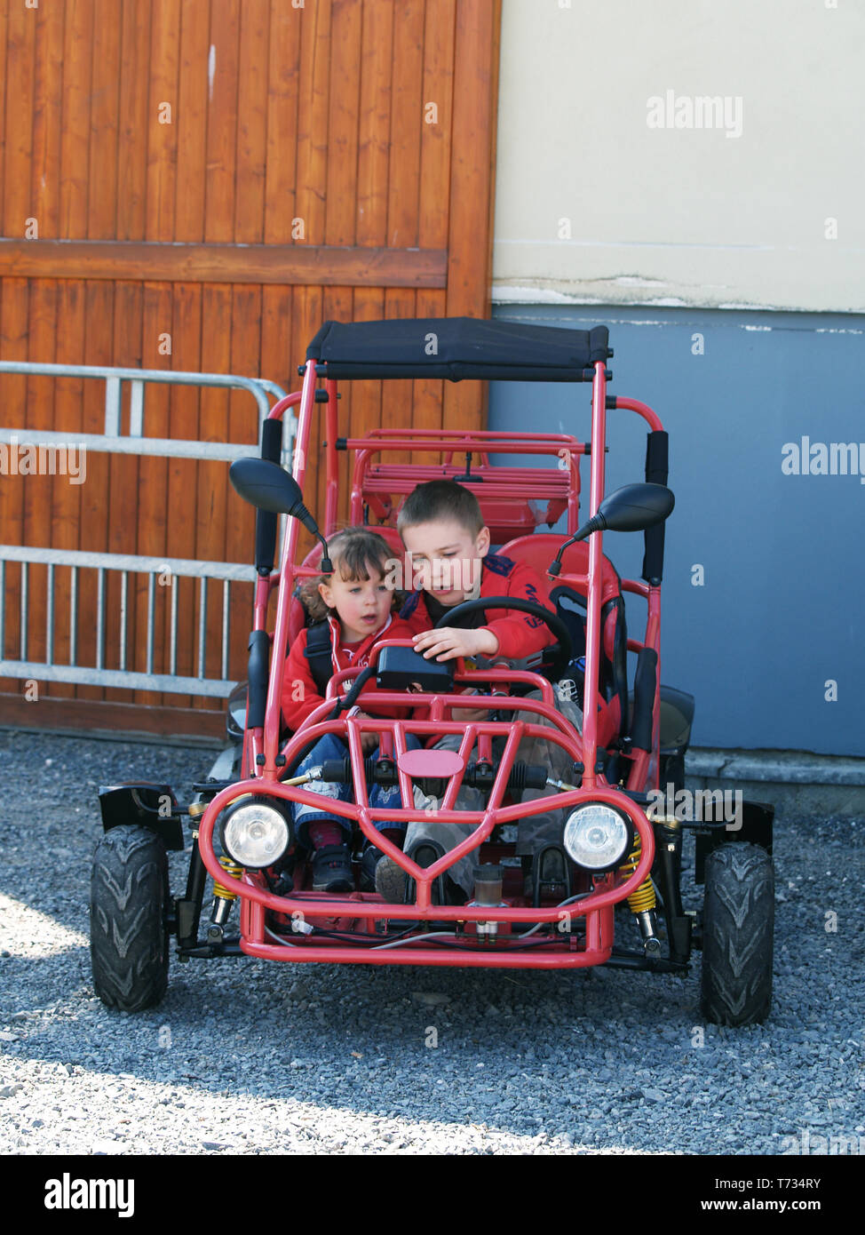 red buggy for a boy