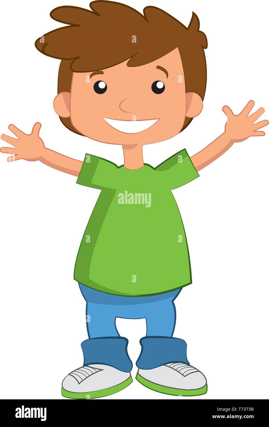 Isolated happy boy Stock Vector Image & Art - Alamy