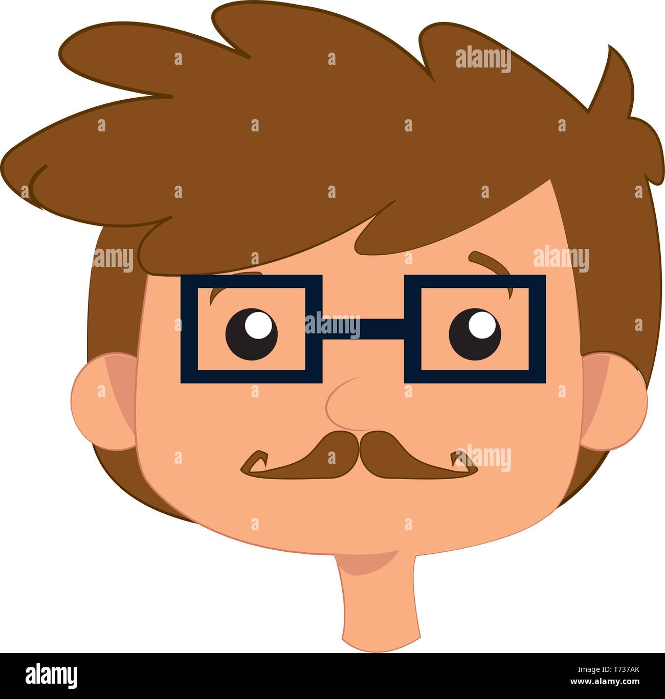 Avatar of a hipster man Stock Vector Image & Art - Alamy