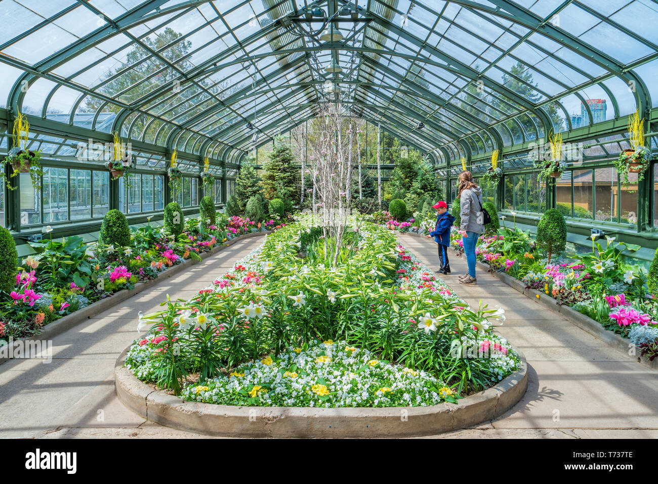 Floral Showhouse in Niagara Falls  Ontario Canada Stock Photo