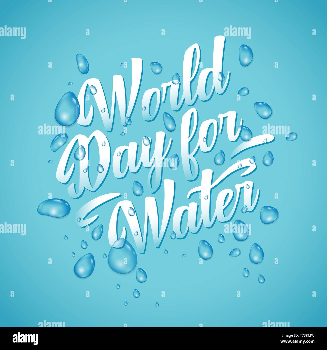 World water day letter Stock Vector Images - Alamy