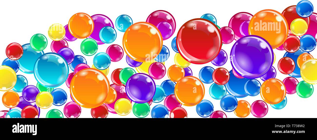 Abstract vector background with bright colorful spheres Stock Vector ...