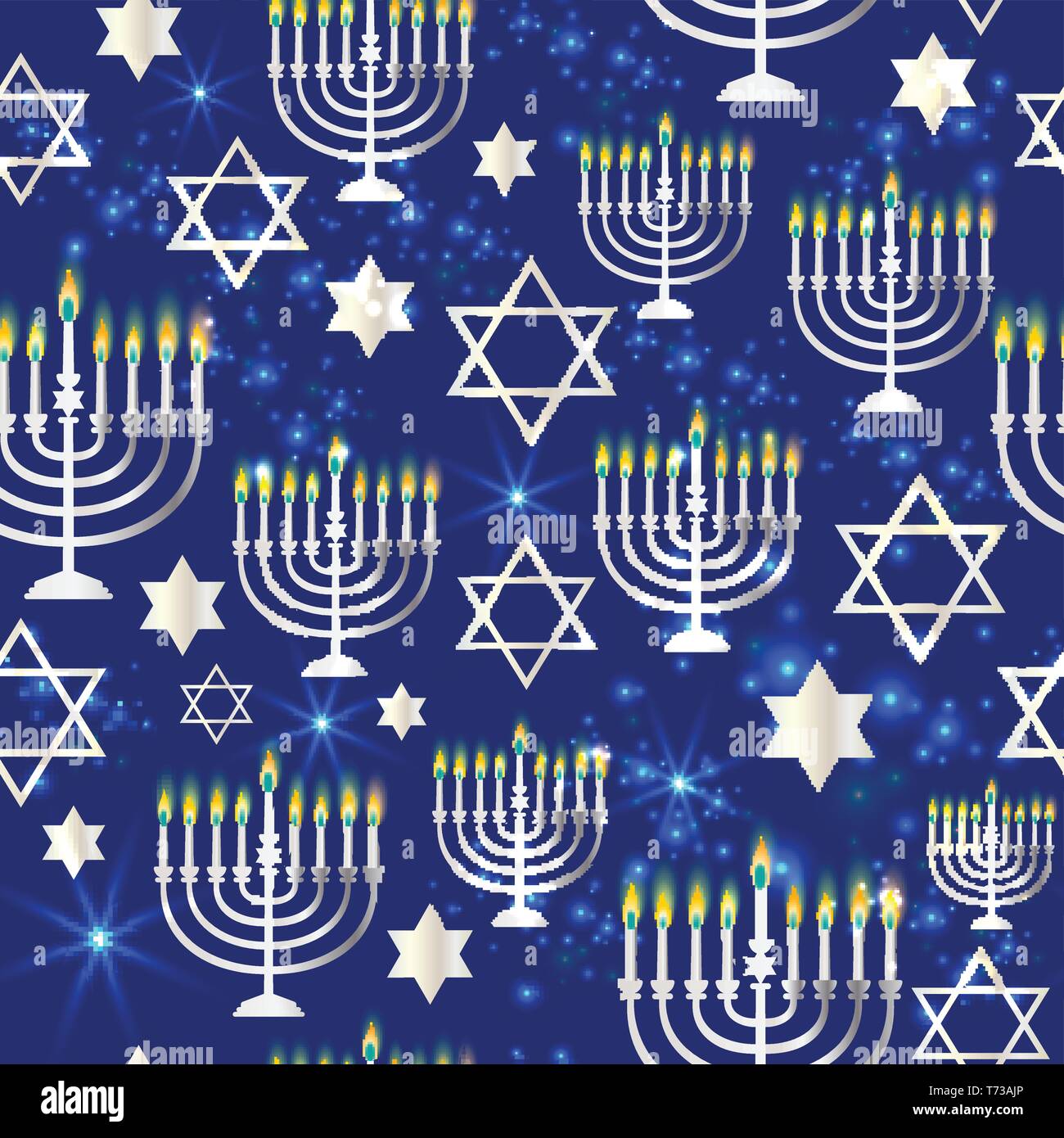 Happy Hanukkah Background 7x5ft Jewish Holiday Photography Backdrop Golden Candlesticks Star of David Sparkle Stars Bokehs Gifts Israel Judaism Festival Greet Photo Prop Studio Poster Decor