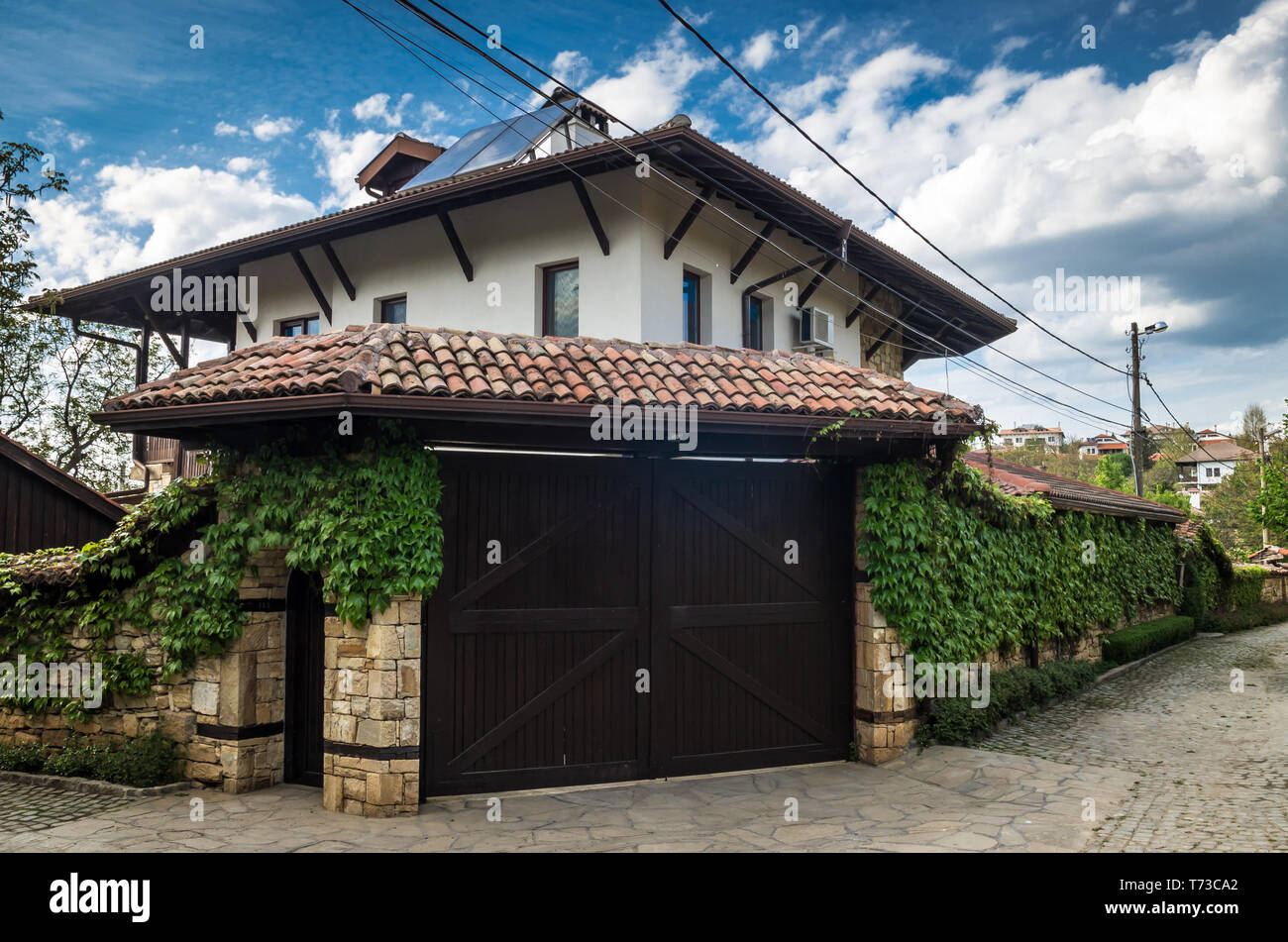 Arbanassi, Veliko Tarnovo, Bulgaria. Traditional bulgarian house in Arbanasi Stock Photo
