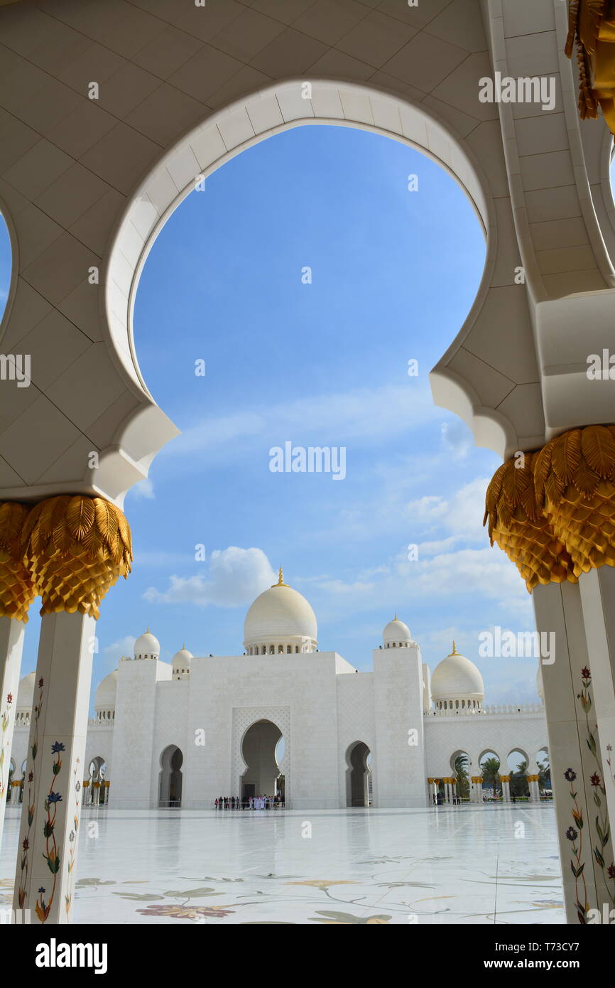 Sheikh Zayed Mosque Stock Photo