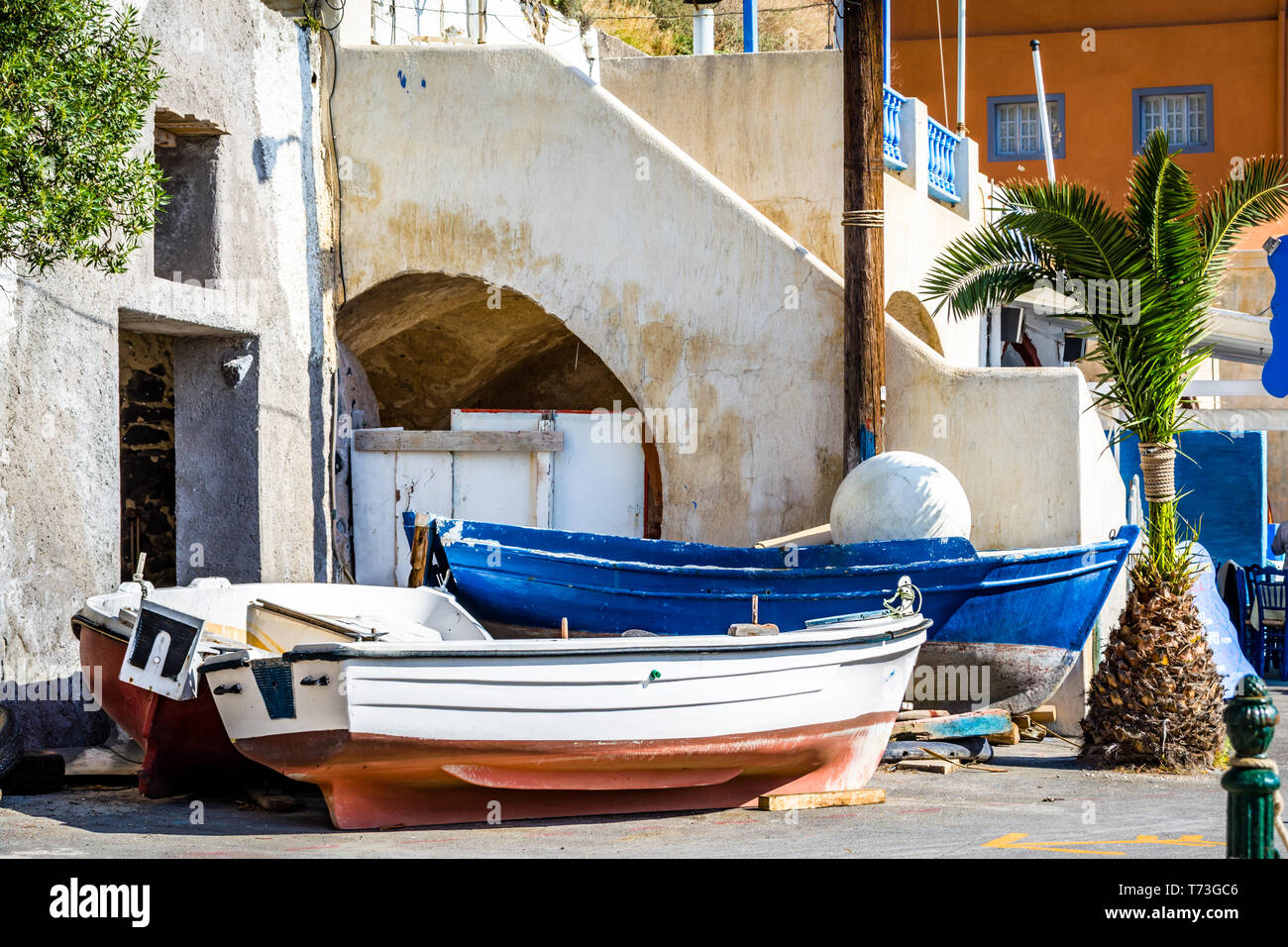 wooden boat on the shore Stock Photo - Alamy