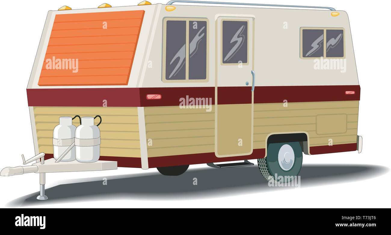Camper Vector Illustration Stock Vector Image & Art - Alamy