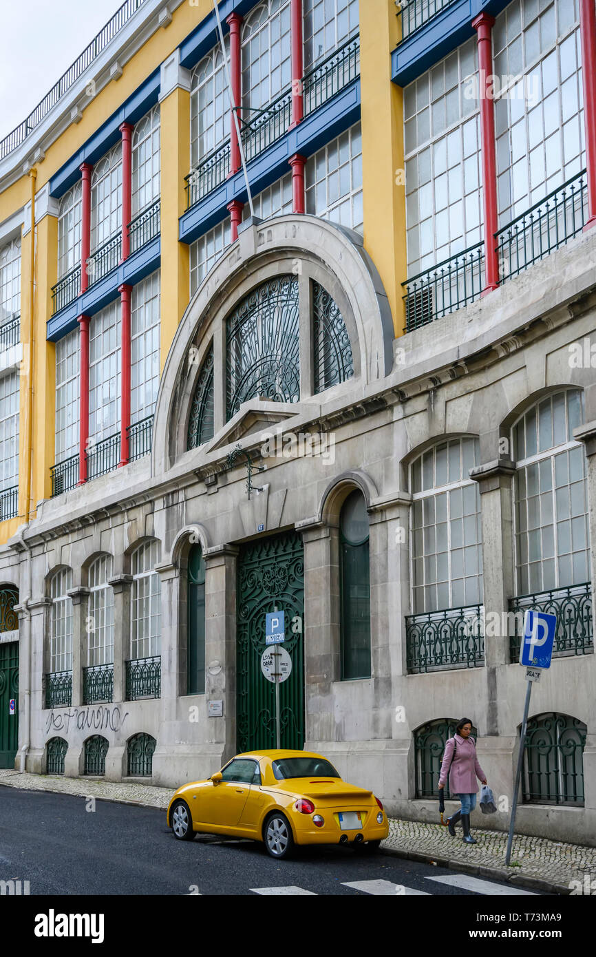 Bairro Alto,a bohemian-style neighbourhood; Lisbon, Lisboa Region, Portugal Stock Photo