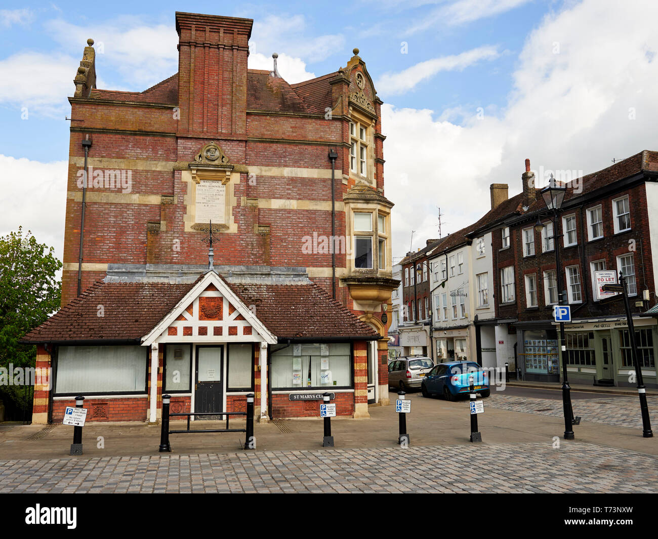 Building used as The Tambury Gazette in the hit-series After Life, starring Ricky Gervais. Old Hemel. Stock Photo