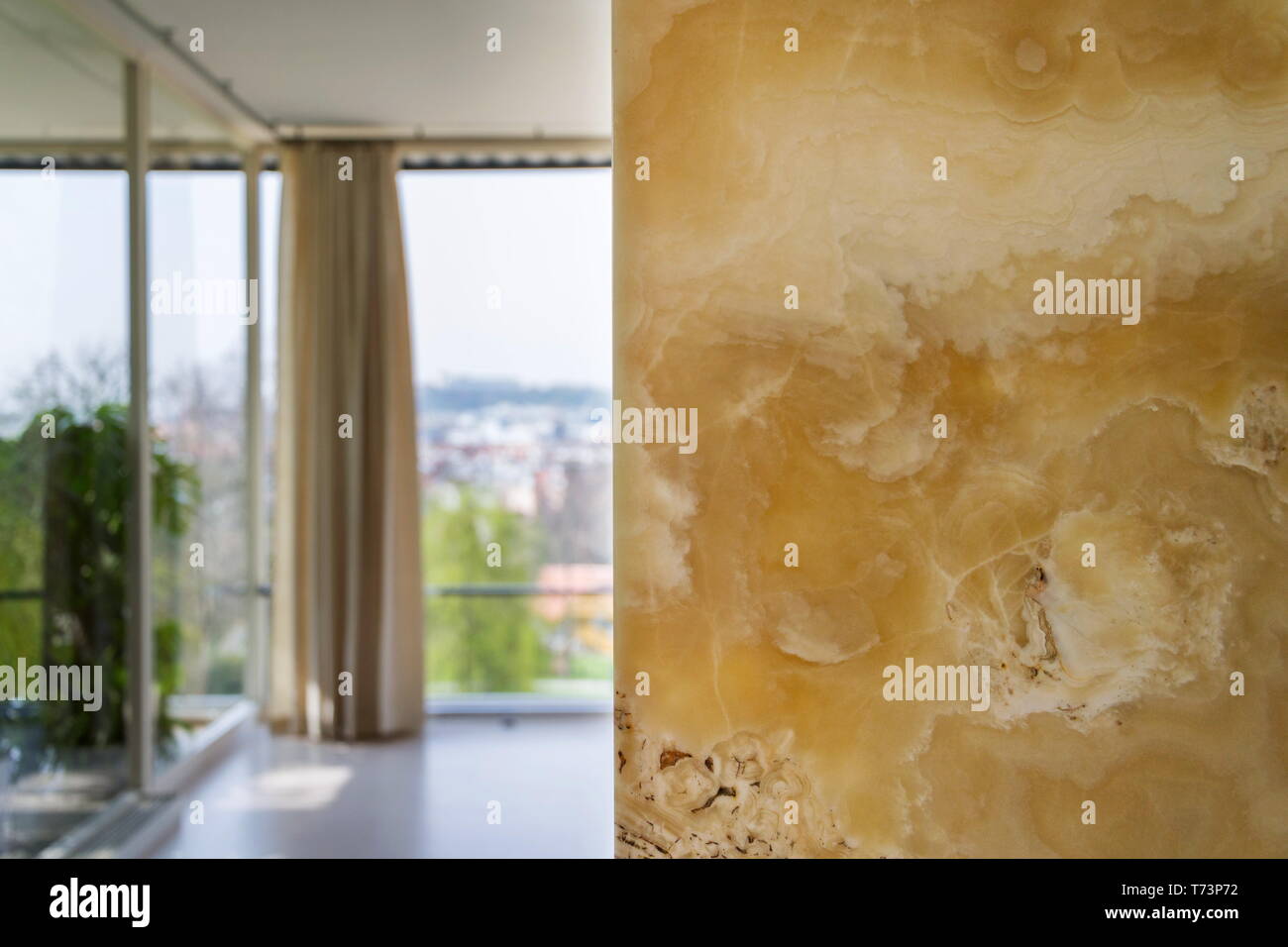 Beautiful Onyx Stone Natural Texture Patterns Design Wall Modern Architecture White Yellow And Brown Colors Stock Photo Alamy