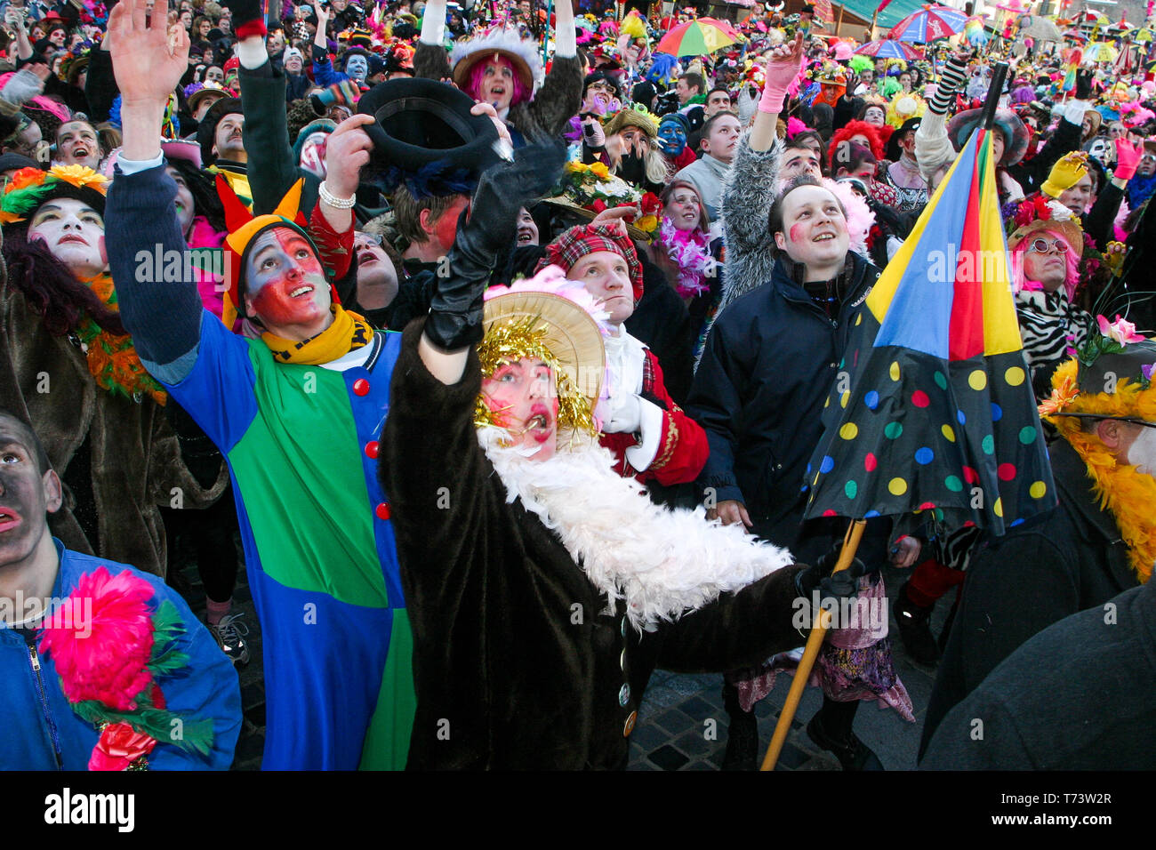Carnival of Dunkirk, herrings launch, Dunkirk, Nord, France Stock Photo
