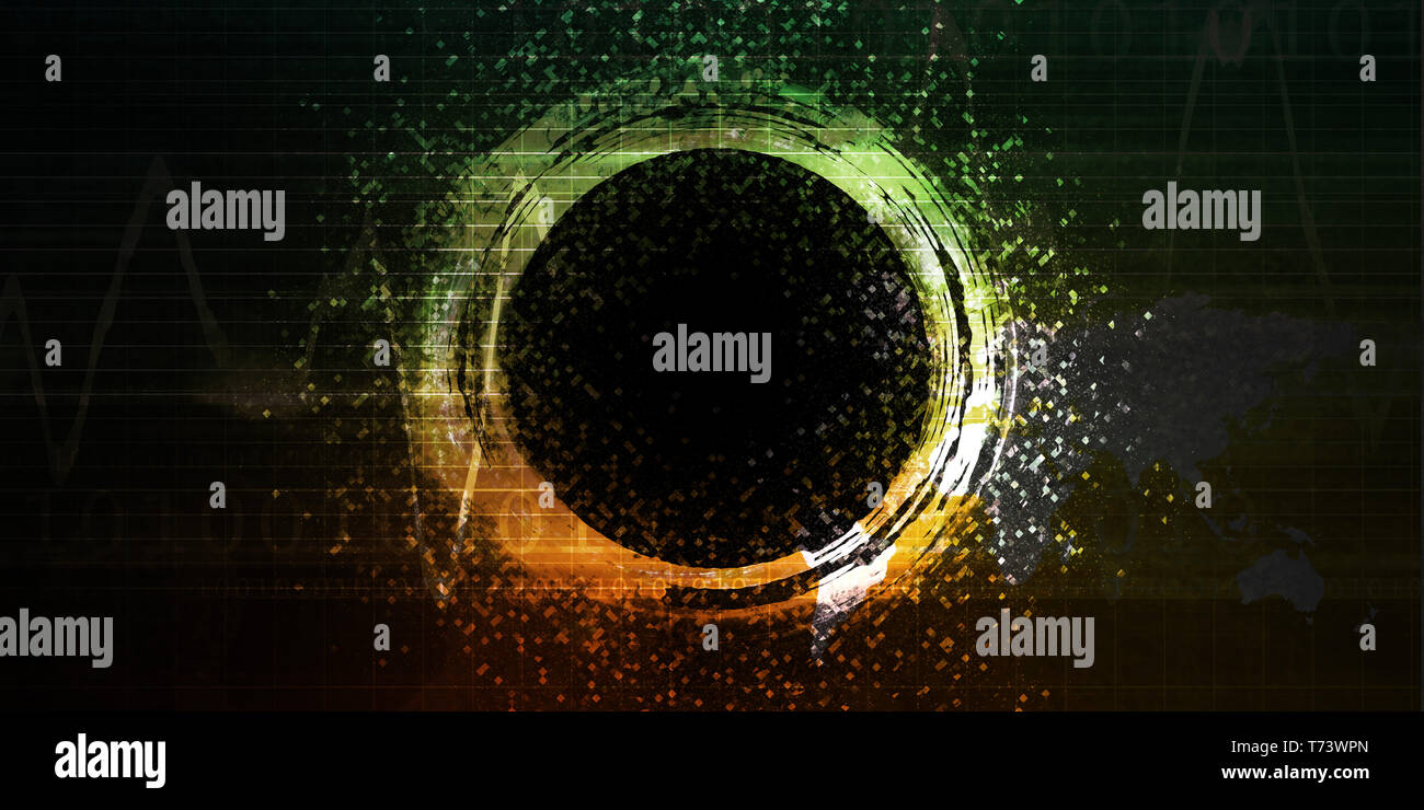 Binary Technology as a Abstract Background Art Stock Photo