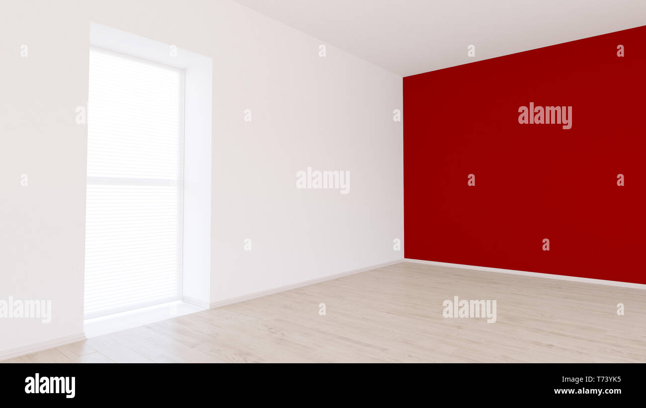 3D render of an empty room Stock Photo - Alamy
