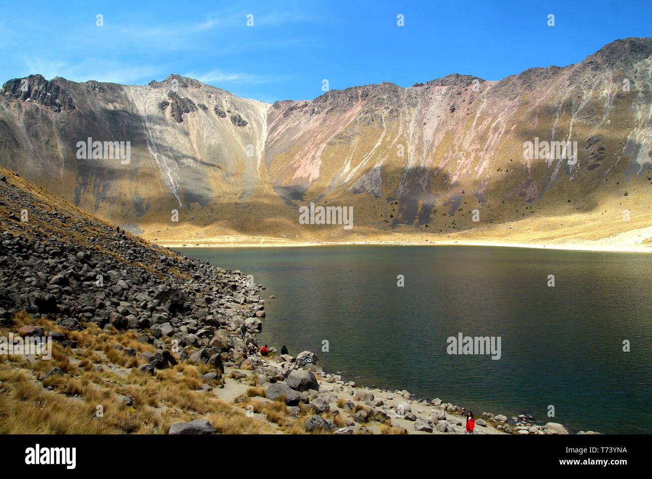 Nevado de Toluca national park. Stratovolcano in central Mexico. Xinantecatl. Pleistocene stratovolcanoe. Stock Photo