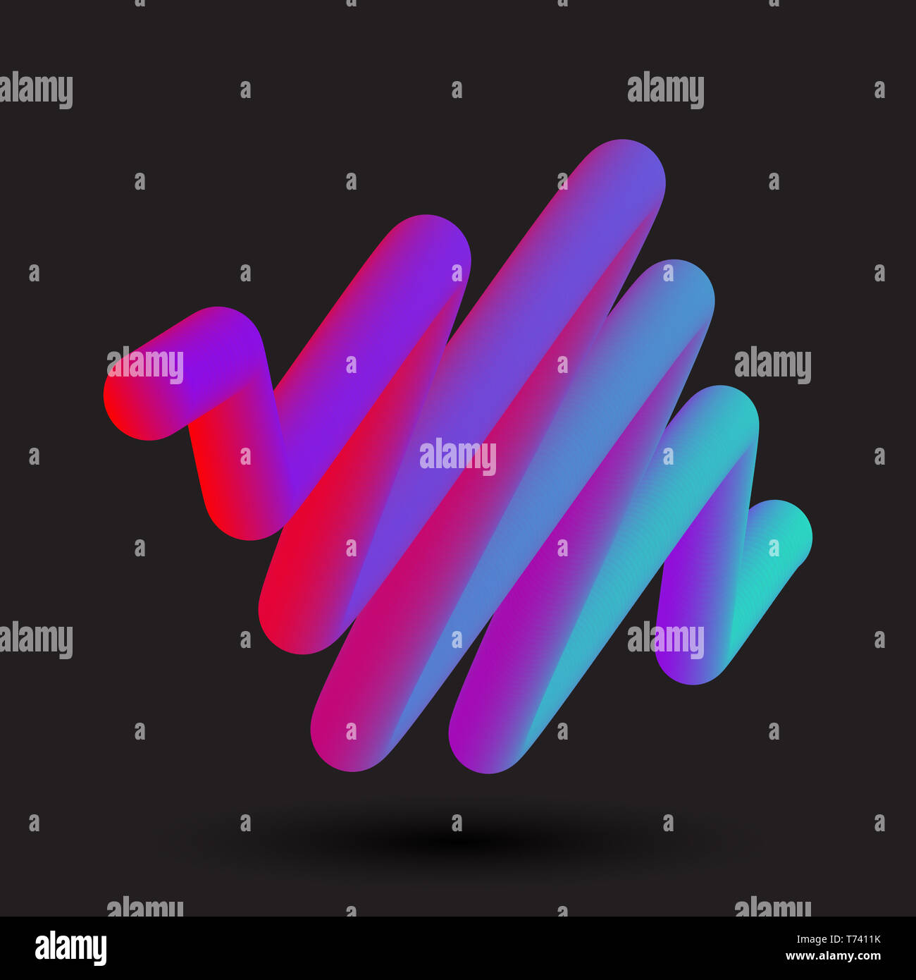 Abstract background with a 3d fluid shape Stock Photo - Alamy