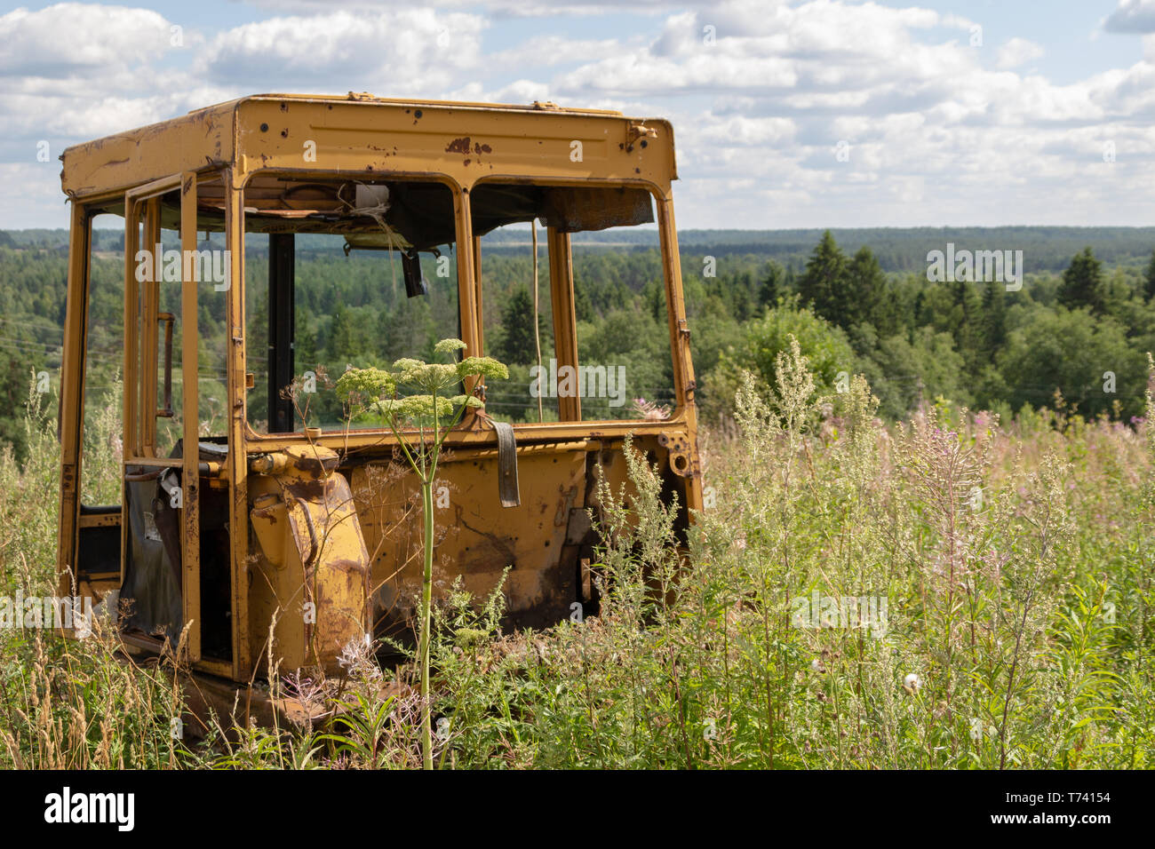 The cabin of the old Soviet truck Stock Photo - Alamy