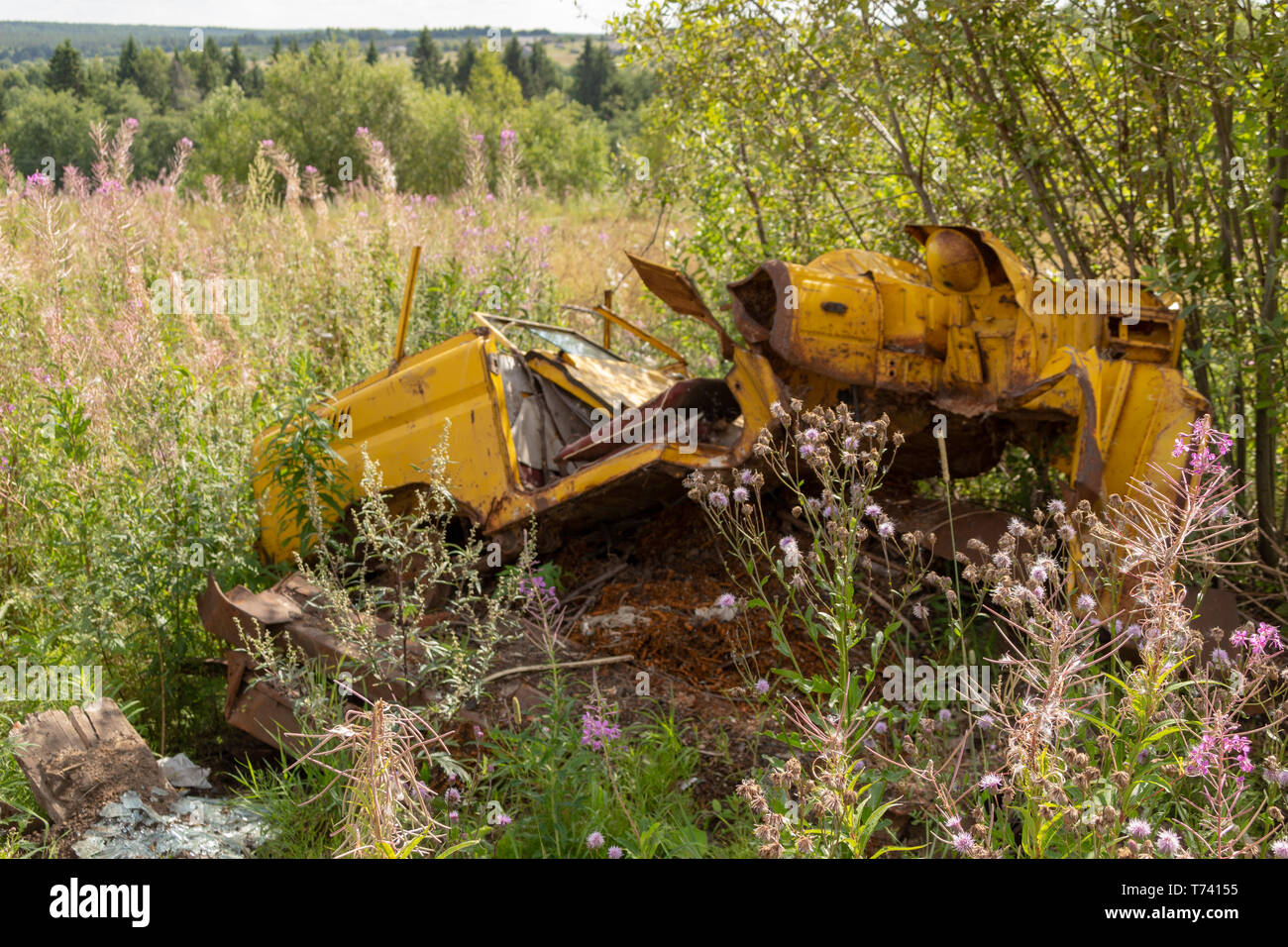 The cabin of the old Soviet truck Stock Photo - Alamy