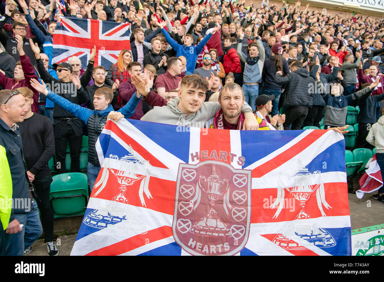 Hibs vs Hearts, Easter Road Stadium, Police, G4S security control room feature, Fans Stock Photo