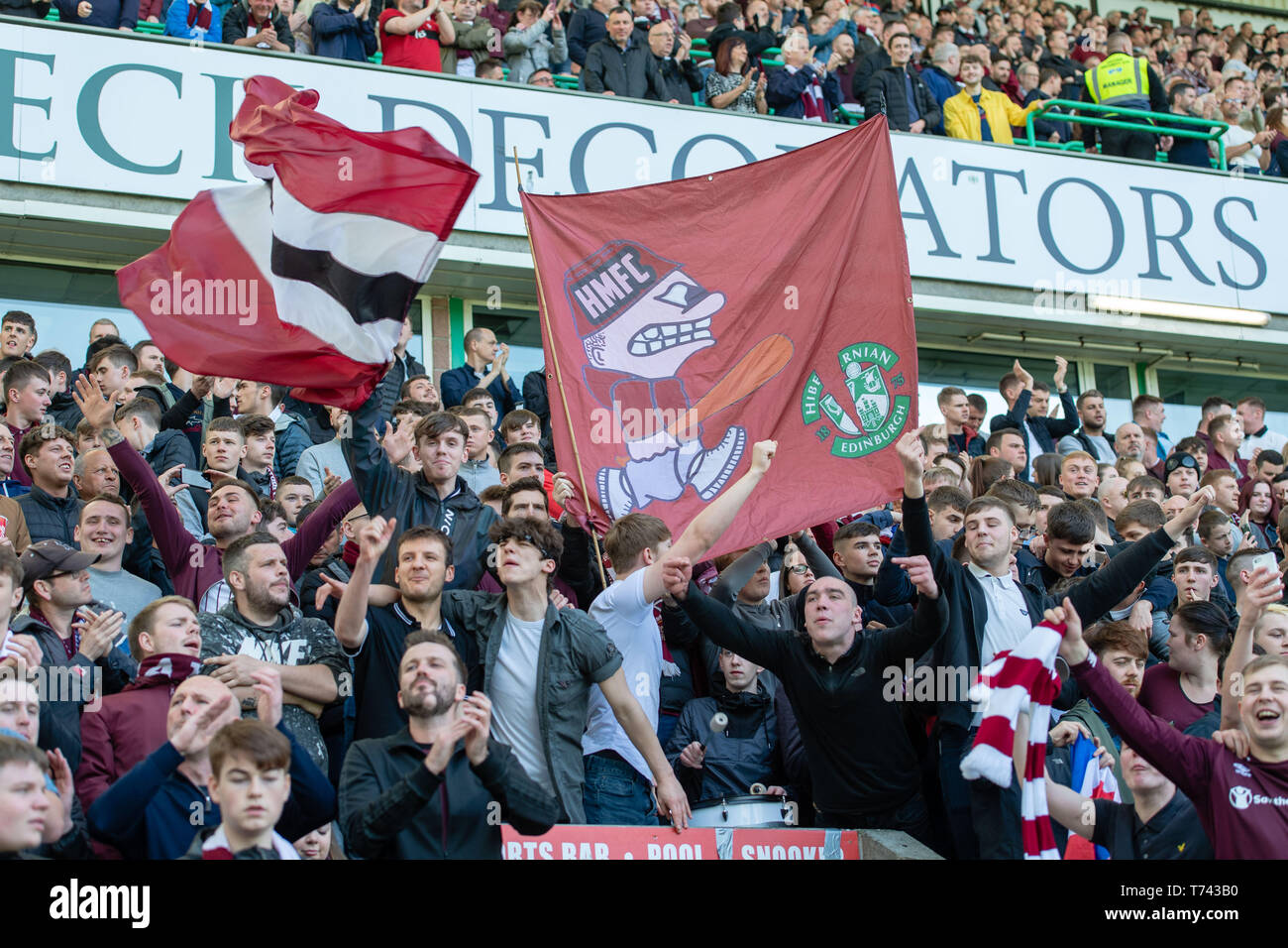 Hearts hibs flag hires stock photography and images Alamy