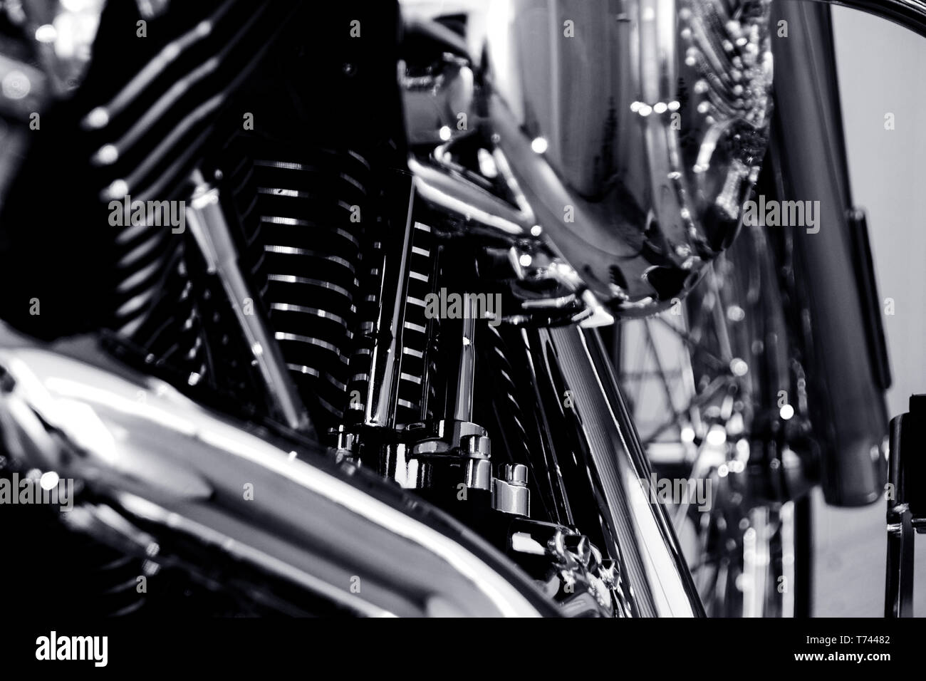 Harley Davidson Engine Stock Photo Alamy