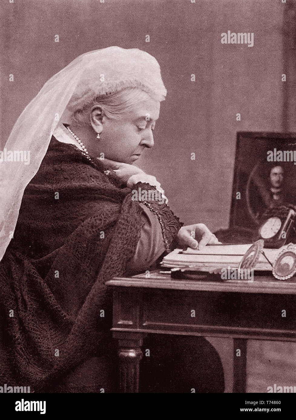 Queen Victoria In Mourning With A Portrait Of Prince vrogue.co