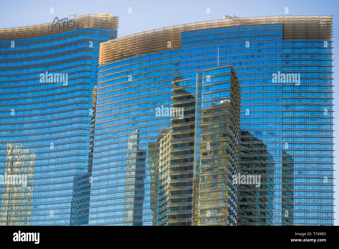 Aria Resort and Casino, Downtown Las Vegas, Nevada, USA, November 19, 2016 Stock Photo