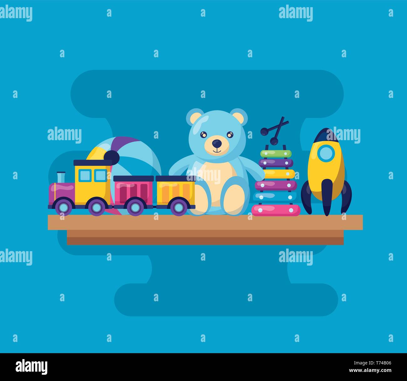 kids toys design Stock Vector Image & Art - Alamy