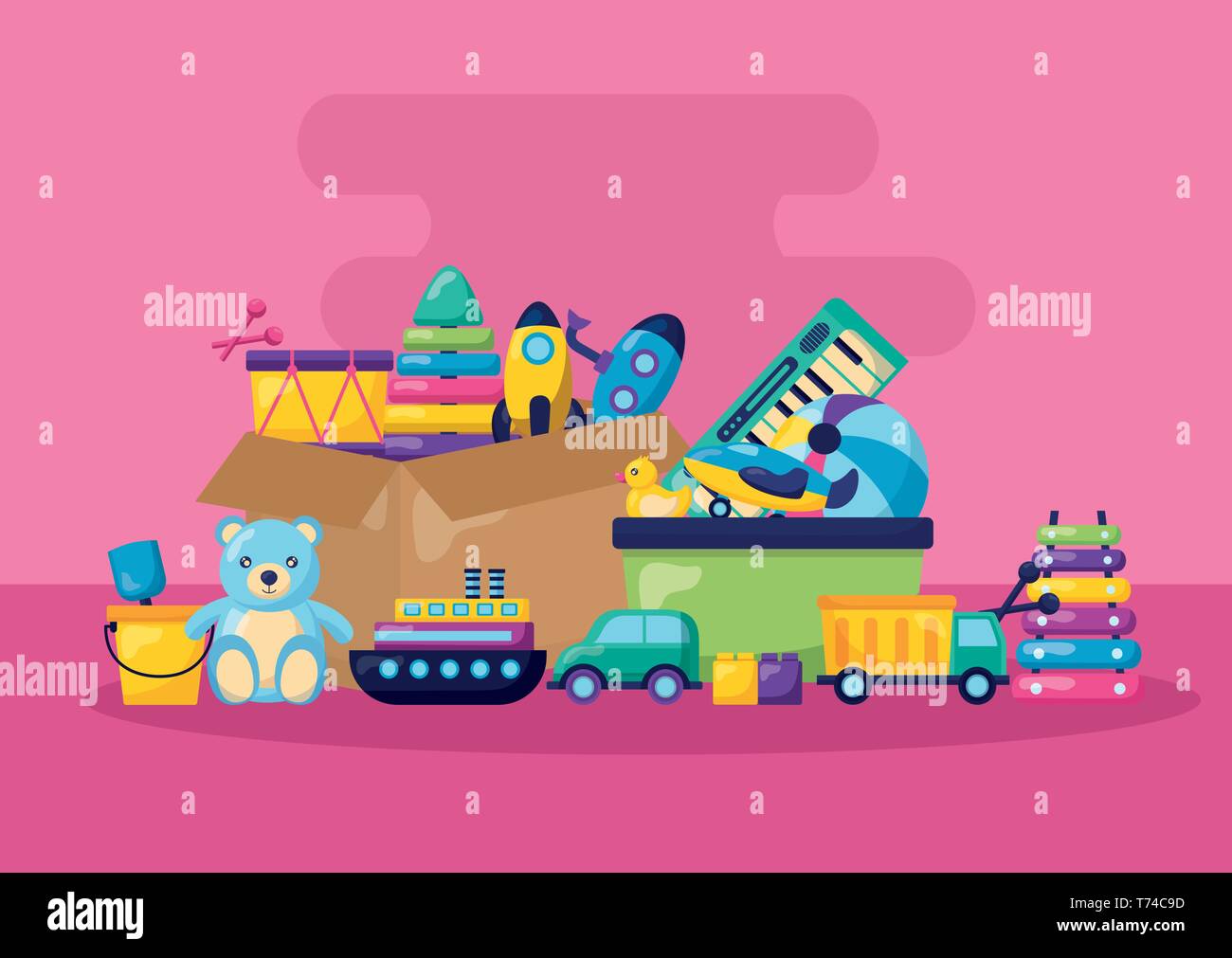 kids toys design Stock Vector Image & Art Alamy