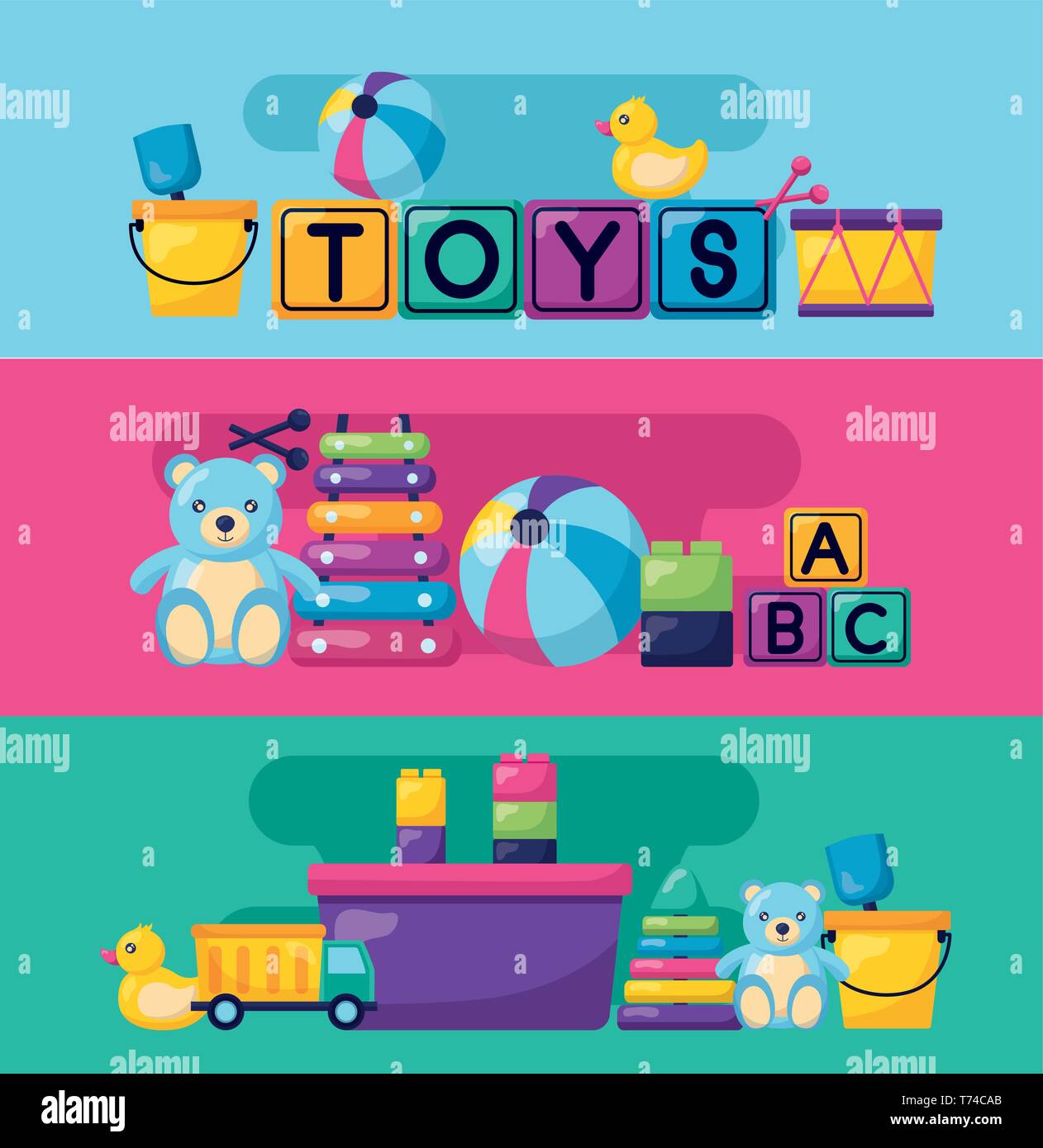 kids toys design Stock Vector Image & Art Alamy