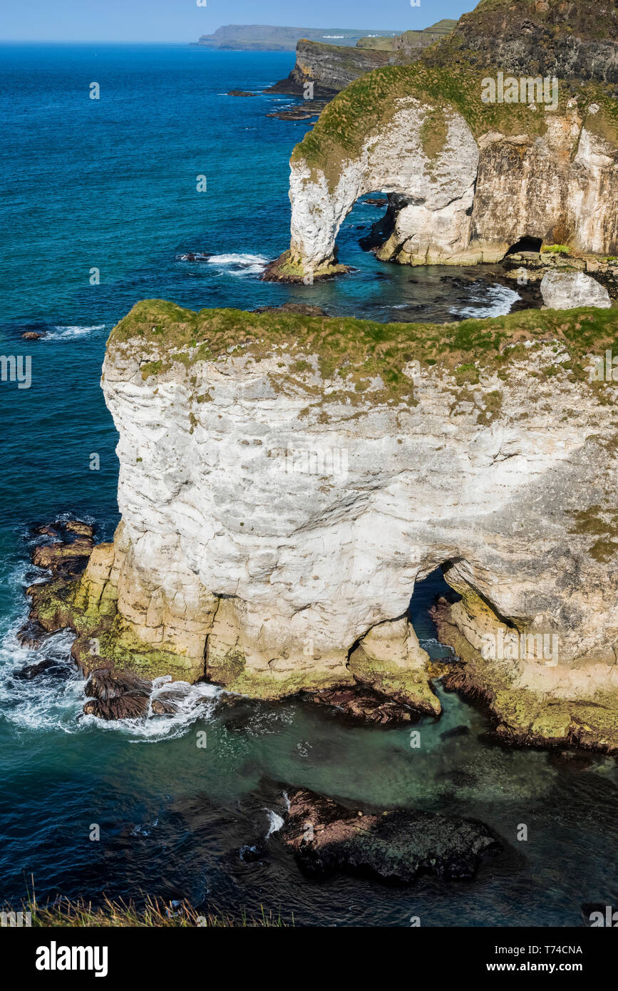 White Rocks Ireland The white rocks on the North Antrim coast; Ireland Stock Photo - Alamy