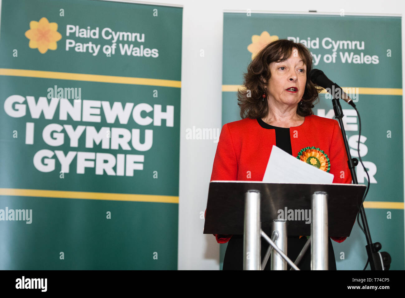 Jill Evans MEP - Plaid Cymru Member of the European Parliament for Wales Stock Photo