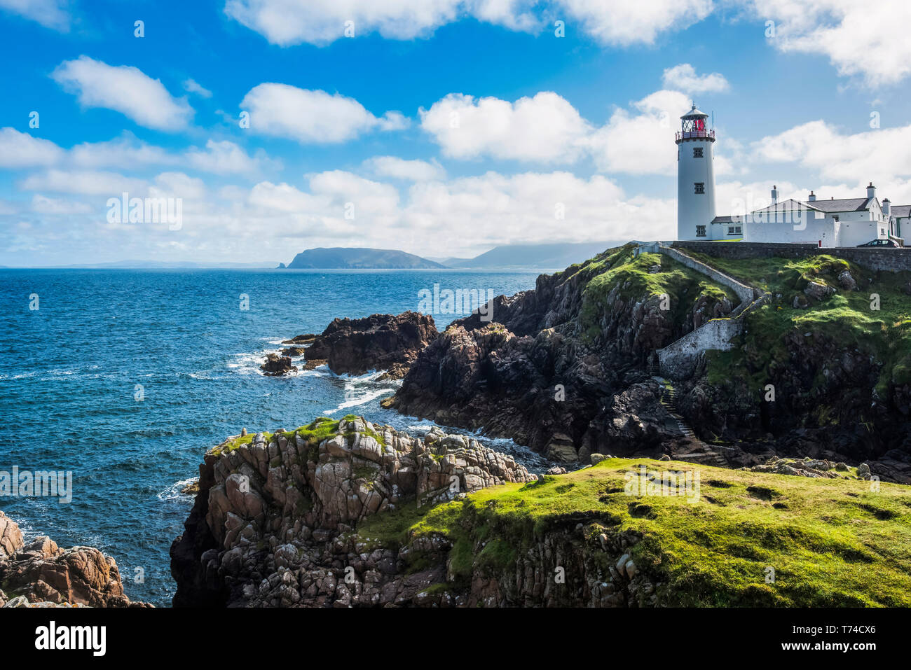 Fanad Lighthouse; County Donegal, Ireland Stock Photo